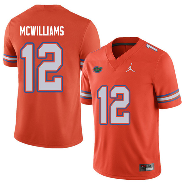 Jordan Brand Men #12 C.J. McWilliams Florida Gators College Football Jerseys Sale-Orange - Click Image to Close